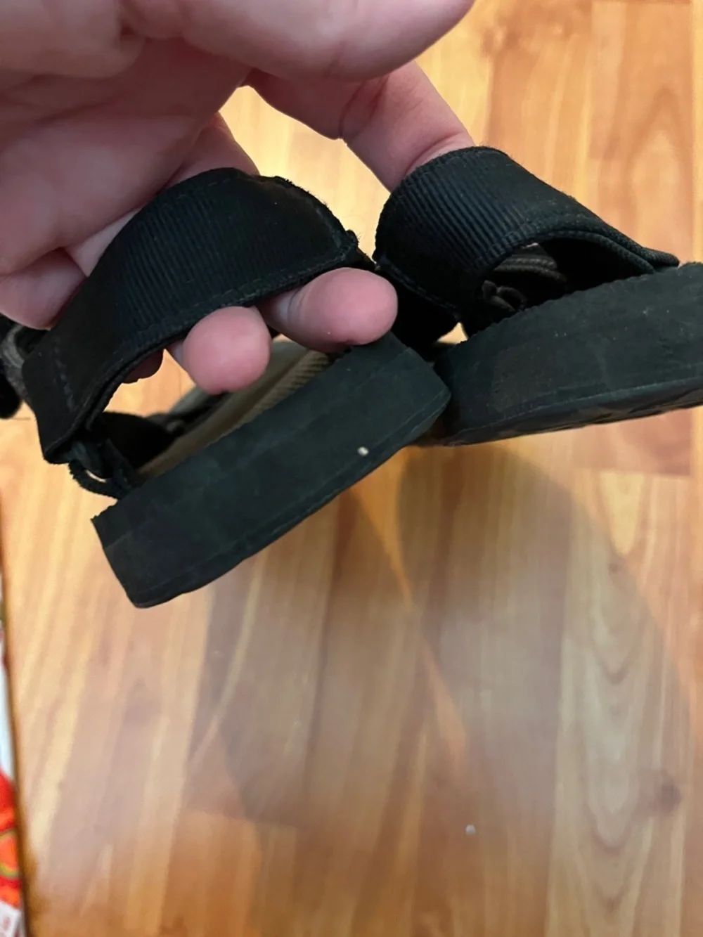 Teva Black Strappy Sandals Size 9